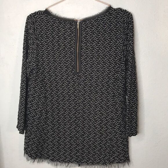 Anthropologie stretchy blouse with zip back - Picture 4 of 5